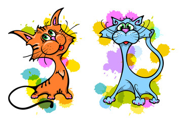 Cute cat illustration series