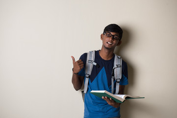 teenage indian male college student