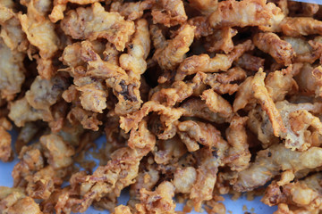 Fried squid tentacles