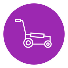 Lawnmover line icon.
