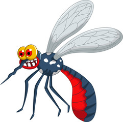 angry mosquito cartoon