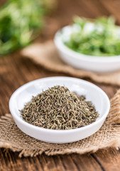 Dried Thyme (selective focus)