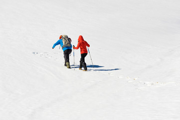 Mountaineers hiking