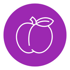 Apple line icon.