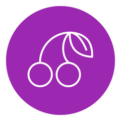 Cherry line icon.