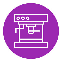 Coffee maker line icon.