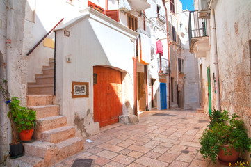 Alleyway. Polignano a mare. Puglia. Italy.
