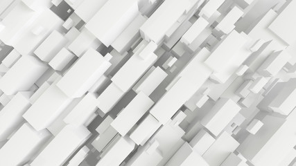 3d rendered white abstract architectural background.