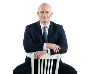 middle ages caucasian business man portrait