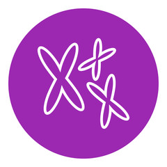 Chromosomes line icon.