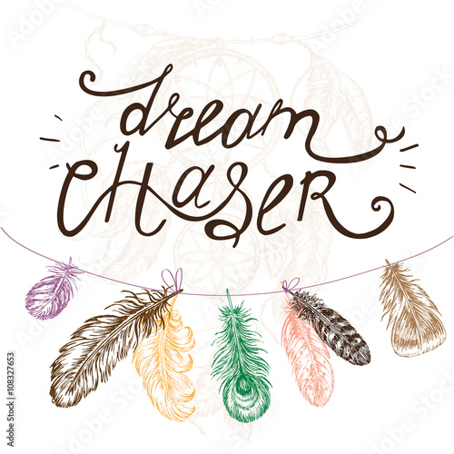 Download "hand drawn illustration Dreamcatcher and dream chaser ...