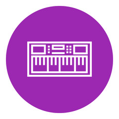 Synthesizer line icon.
