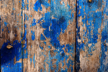 The old blue wood texture with natural patterns