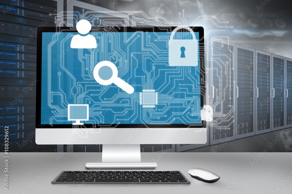 Poster composite image of computer screen