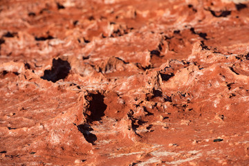 australia red soil detail close up