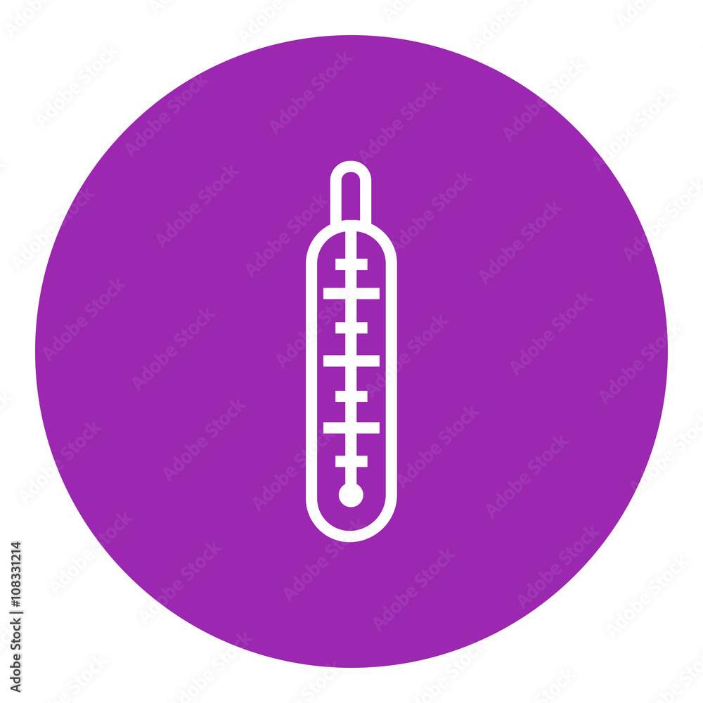 Canvas Prints Medical thermometer line icon.