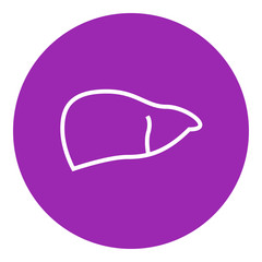 Liver line icon.