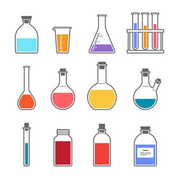 chemical glassware icon