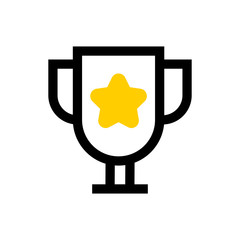 Winner cup line icon.