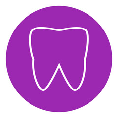 Tooth line icon.