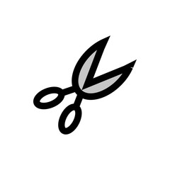 Scissors line icon.