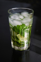 water with mint