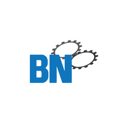 bn alphabet with 2 gears