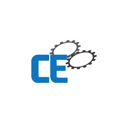 ce alphabet with 2 gears