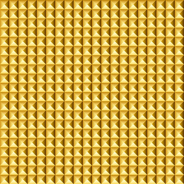 Golden pyramid seamless pattern