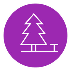 Obraz premium Landscape line icon.