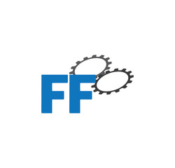 ff alphabet with 2 gears