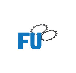 fu alphabet with 2 gears