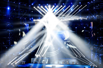 Stage Spotlight with Laser rays