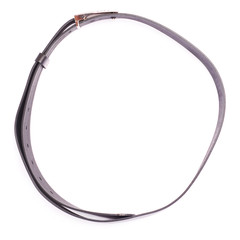 Leather belt isolated over the white background