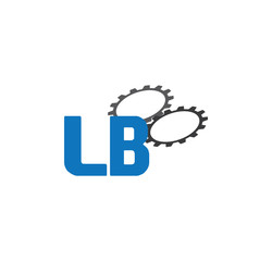 lb alphabet with 2 gears