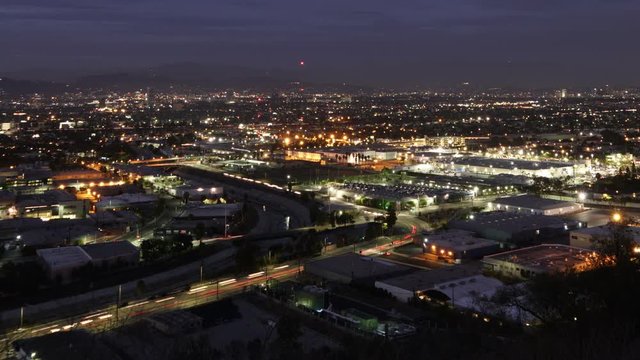 Overlook LA Night Cityscape 07 LA Downtown