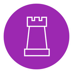 Chess line icon.