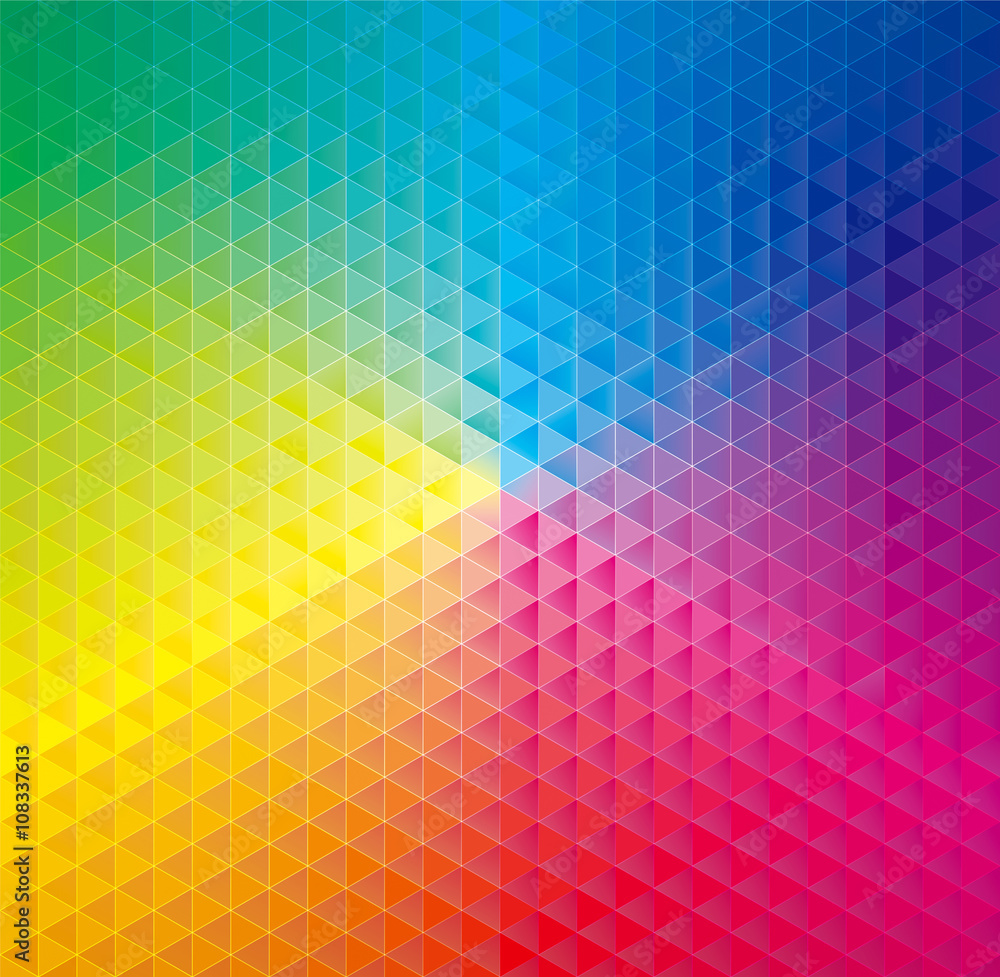 Aufkleber Geometric pattern abstract colorful background.