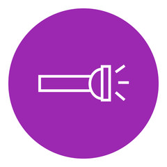 Flashlight line icon.