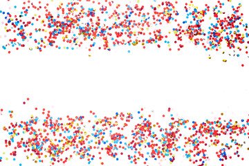 Colorful Confetti isolate on White Background