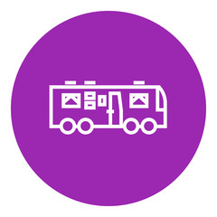 Motorhome line icon.