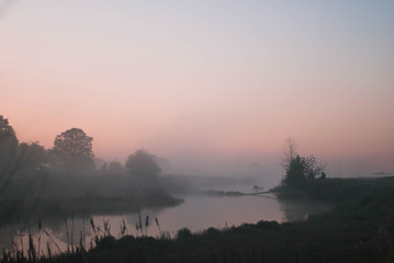 Early morning on the river,