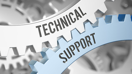 technical support / Cogwheel - obrazy, fototapety, plakaty