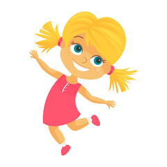 Vector Illustration of a Happy Child