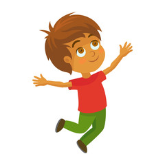 Vector Illustration of a Happy Child