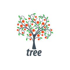 Obraz premium vector logo tree