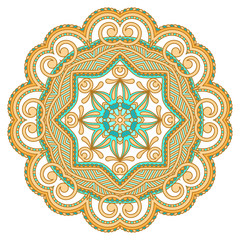 Vector decorative round element.