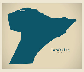 Modern Map - Tarabulus LY