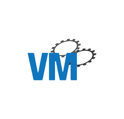 Fototapeta premium vm alphabet with 2 gears