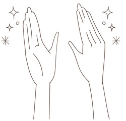 きれいな手のイラスト